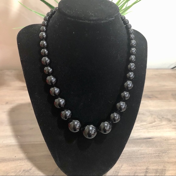 Black Statement Necklace - Picture 1 of 3